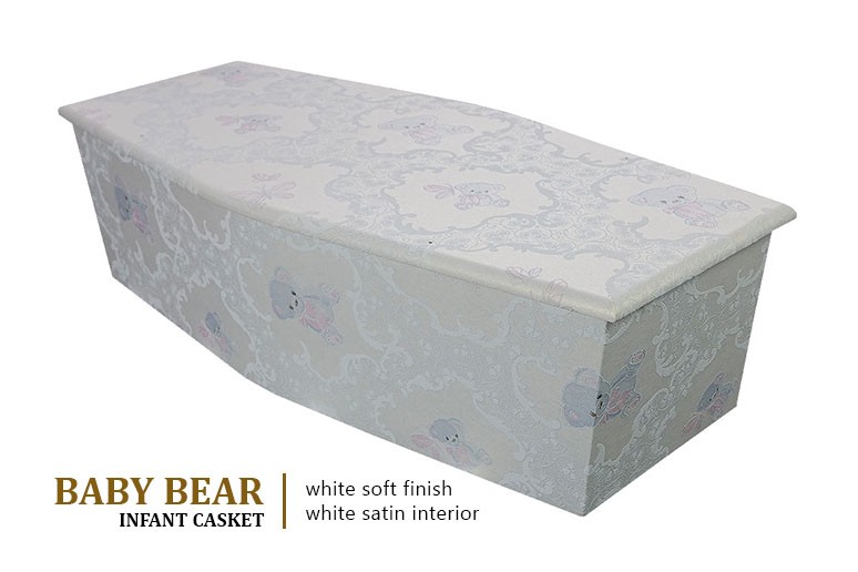 Baby Bear Infant Casket - Blue