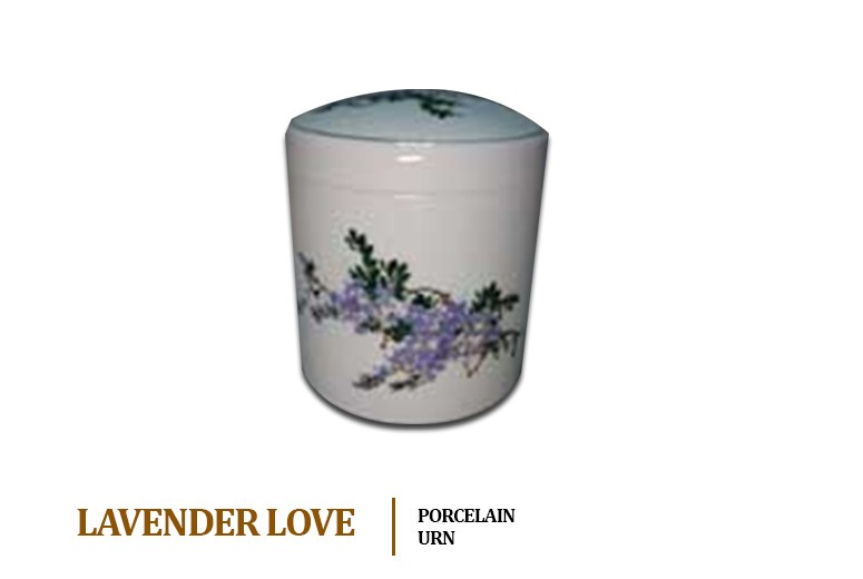 Lavander Love Ceramic Urn